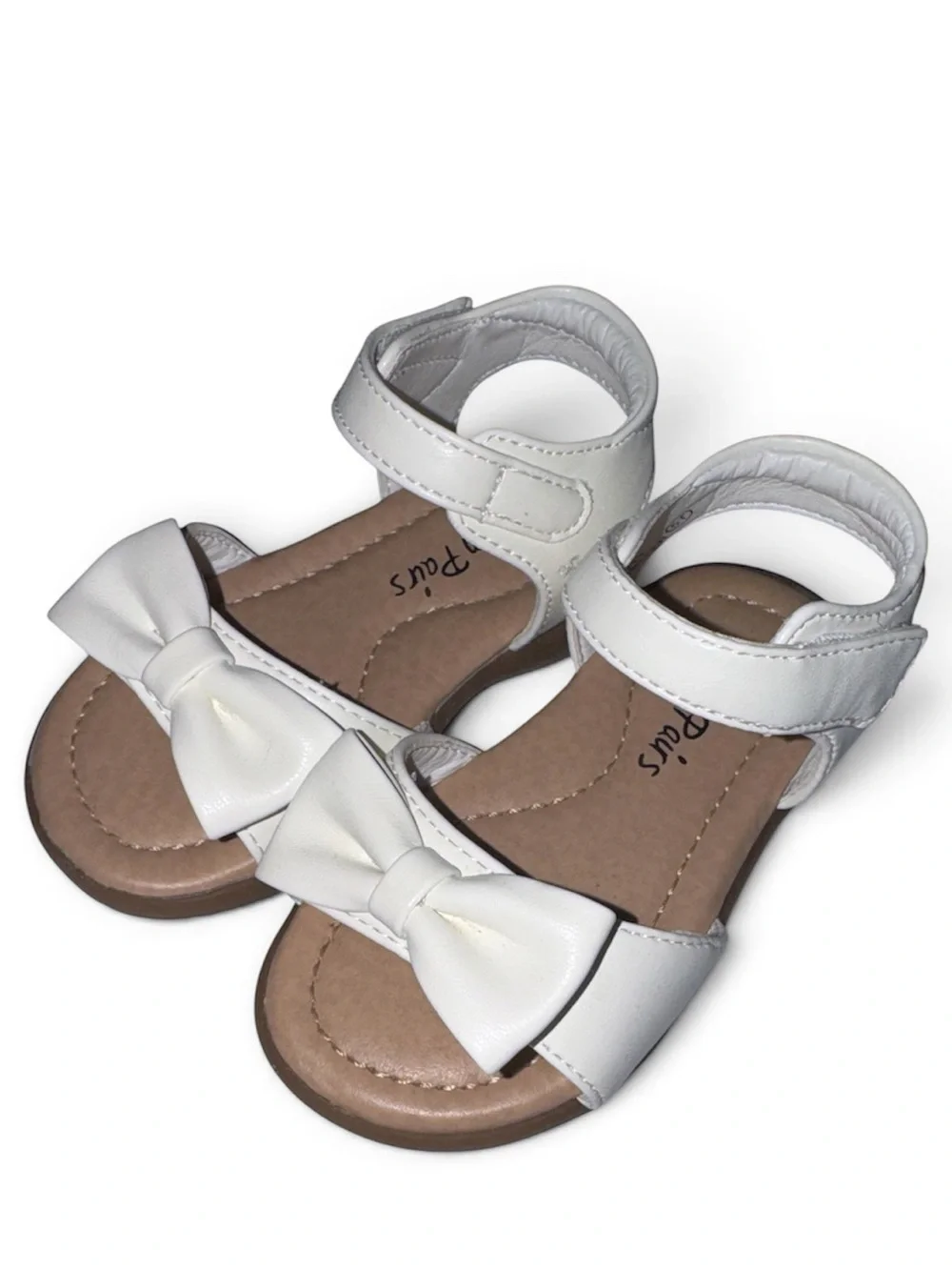 Dream Pairs 5T White Bow Strap Girls' Sandals